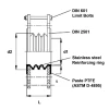 PTFE compensator&nbsp;&nbsp;|&nbsp;&nbsp;3 golven